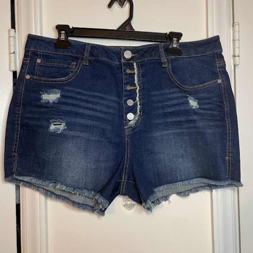 Refuge Cutoff Jean Shorts 14